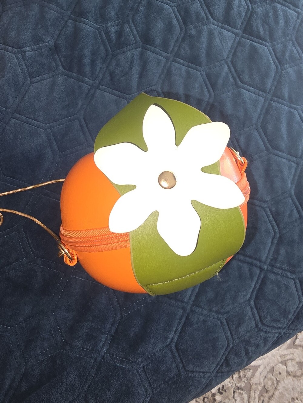 Milata Novelty Orange Shaped Crossbody Clutch Purse - Picture 8 of 11